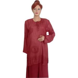 Tela de algodón 100% Om Kurta de alta calidad, precios al por mayor, ropa Lisa personalizada, estilo de artículo antitécnico - Product Image 2