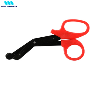 Tijeras de enfermería con mango rojo Servicio OEM de acero inoxidable Calidad Premium Tijeras de trauma EMT de la más alta calidad POR INNOVAMED - Product Image 6