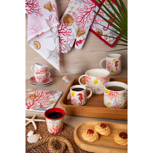 Gant de four en coton décoré et multicolore 32 x 18 cm Corail par Excelsa - Product Image 3