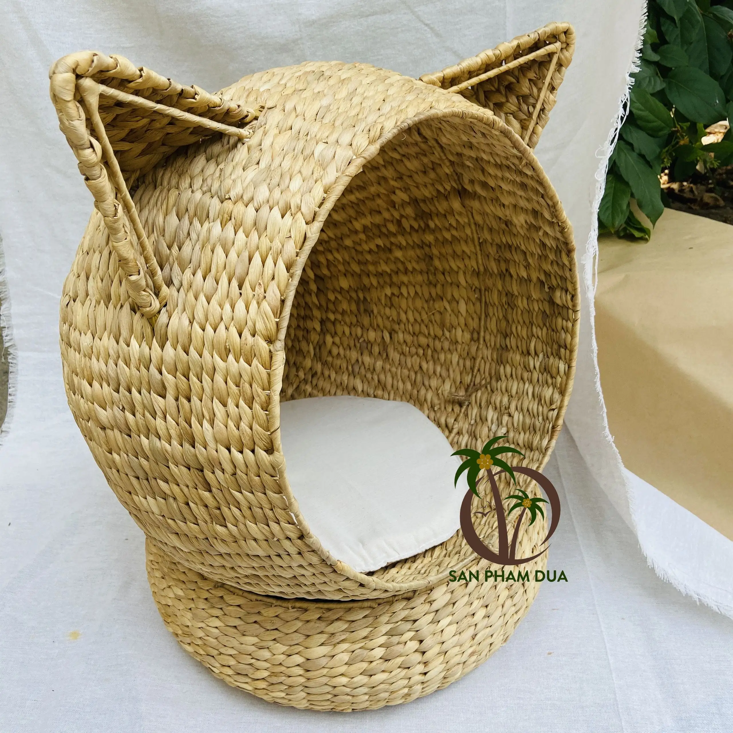 Coco-eko marka yeni akıllı tasarım su sümbülü pet yatak kedi köpek evi yatak kedi kafesleri açık kedi ev vietnam'da yapılan