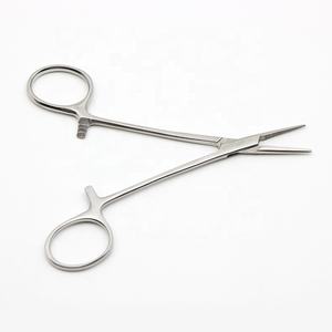 Pinzas Quirúrgicas Hemostáticas, Juego de Instrumentos Manuales de Acero con Punta Recta y Curva - Product Image 1