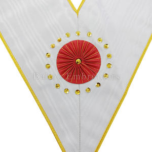 Regalia Masónica AASR, Roseta Blanca de Doyente, Collar-Bahou Bordado, Color y Diseño Personalizables - Product Image 2