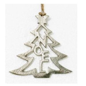 Gran oferta, adornos colgantes de Navidad de aluminio fundido con acabado de níquel, técnicas de impresión con cuentas para palabras decorativas de Navidad - Product Image 5