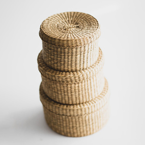 Seagrass box for desk organizer accessories good price natural weave <b>sea</b> <b>grass</b> boxes organizers - Product Image 6
