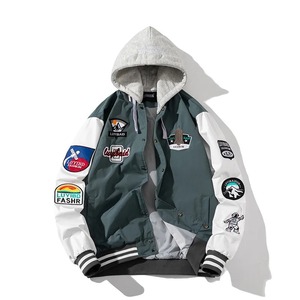 Veste de Baseball Vintage pour Homme et Femme, Broderie Japonaise, Manteau Lettre de Montagne, Coupe-Vent Décontracté, Printemps et Automne - Product Image 6