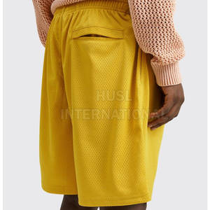 Pantalones cortos de malla de talla grande personalizados de verano para hombre, pantalones cortos informales transpirables de buena calidad para hombre, pantalones cortos de verano para correr, pantalones cortos de malla para Fitness - Product Image 3