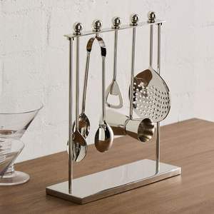 Elegante Juego de Herramientas de Barra de Acero Inoxidable, Adecuado para la Decoración del Bar en el Hogar, la Preparación de Bebidas y el Entretenimiento de Invitados con Estilo - Product Image 1