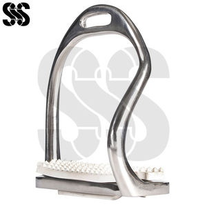 Estribos de Equitación de Acero Inoxidable Duradero con Reposapiés de Goma, Accesorios para Sillas de Montar, Colores y Tamaños Personalizados al por Mayor - Product Image 5