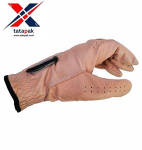 2025 nouveauté élégant Logo personnalisé gants de golf en peau de mouton respirant pour les femmes et les hommes utilisation de poignée antidérapante - Product Image 2