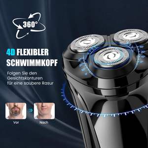 Rasoir Électrique Rechargeable pour Hommes, Étanche IPX7, Utilisation Humide et Sèche, Tondeuse à Barbe, Écran LED, Boîte de Rangement de Voyage avec Verrouillage - Product Image 4