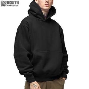 Moda de invierno Grueso French Terry Fleece Hoodie Alta calidad Unisex Oversized Heavyweight 100% Cotton Pocket Quick Dry - Product Image 5