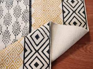 Beaux tapis de créateurs 4x6 5x8 9x12 pieds tapis tapis d'impression de bloc de main tapis 100% coton matériel tapis pour la décoration de salon à la maison - Product Image 2