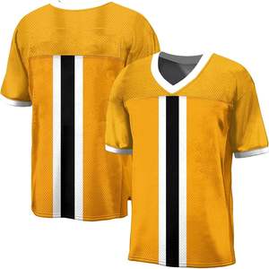 Camiseta de fútbol americano OEM personalizada 100% poliéster transpirable de secado rápido para hombres camiseta de práctica de fútbol americano Atlético - Product Image 3