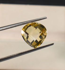 Citrino Natural en Forma de Almendras, Corte Checker, Corte Briolette, 45 Quilates, Lote de 14 Piezas, 10X10X5 mm - Product Image 5