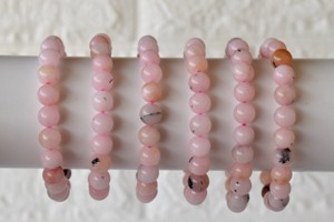 Best Attractive Pink Color Pink Opal 8mm Round Beaded <b>Healing</b> <b>Bracelet</b> Premium Quality Gemstones For Jewelry Meditation Fashion - Product Image 5