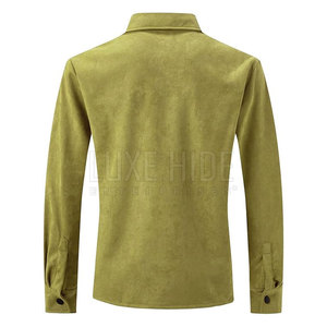Wholesale Custom Size <b>Leather</b> <b>Shirts</b> Outdoor Use <b>Leather</b> <b>Shirts</b> Stand Collar Men Suede <b>Leather</b> <b>Shirt</b> - Product Image 2