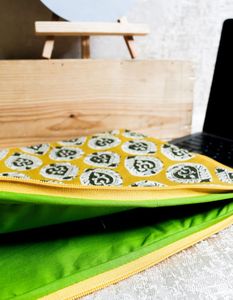 Affaires usage quotidien Vintage luxe pochette pour ordinateur portable à la mode Durable étanche écologique couleur moutarde léger Simple - Product Image 1