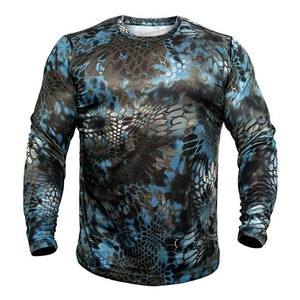 Cómodas camisas de pesca de tela elástica al por mayor camisas de pesca de camuflaje diseño personalizado sublimación poliéster ropa de pesca - Product Image 3