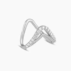 Anillo brillante de plata 925 para fiesta, anillo de oficina diario, joyería elegante para mujer, anillo moderno de moda para uso diario, joyería - Product Image 6