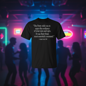 T-shirt 'Rifiuta le Prove del Tuo Senso Visivo' per Feste, Categoria Promozionale - Product Image 3