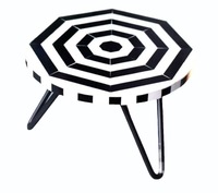 Support à gâteau élégant et abordable en résine époxy avec accents en bois, design terrazzo, écologique, fait main, qualité supérieure, personnalisable