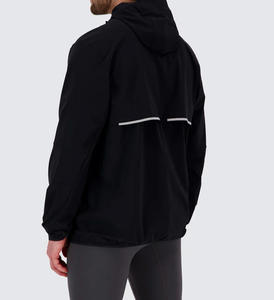 Sudadera con capucha de gimnasio para hombre personalizada al por mayor con manga larga chaqueta de entrenamiento de punto bordada con patrón animal - Product Image 2