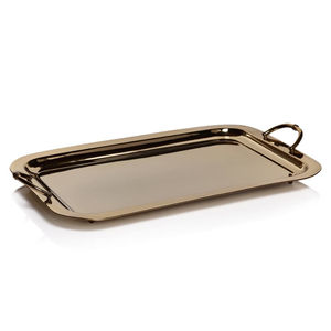 Rectangular Shape <b>Food</b> Serving Tray in <b>Gold</b> Aluminium With Elegant Finished Perfect for Restaurant and Hotel Accessories - Product Image 1