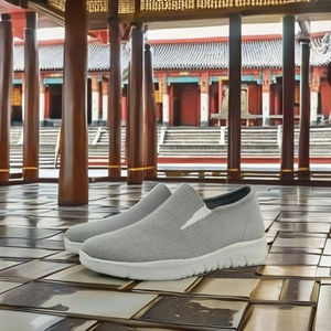 WYPEX Chaussures tricotées légères et respirantes pour hommes, antidérapantes, douces, confortables et chaudes, en caoutchouc/EVA à prix compétitif - Product Image 1