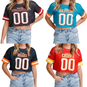 Ensemble de maillot de football américain pour adulte, respirant, en polyester, options grandes tailles, imprimé personnalisé, style urbain, séchage rapide - Product Image 3