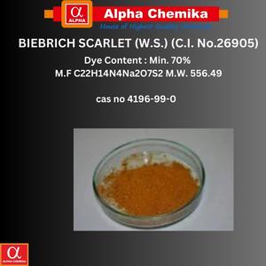 BIEBRICH SCARLET WS CI No26905 Polvo químico de laboratorio de grado industrial de la mejor calidad Fabricante al mejor precio - Product Image 2