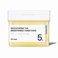 OEM ODM Marque Privée Tampons Tonifiants Éclaircissants au Glutathion et TXA pour les Taches Brunes et la Peau Terne, Tampons Faciaux Double Face 100 pièces