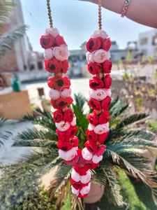 Flor de peonía boda Varmala conjunto indio Floral guirnalda par novia novio Jaimala Sagan Mala Honor Mala boda ceremonia guirnalda - Product Image 3