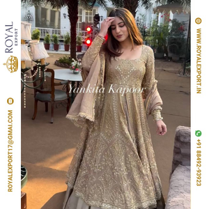 Lancement d'une nouvelle robe de soirée de marque Full Heavy Embroidery Sequence Work Suit Collections By Royal Export In Surat Gujarat - Product Image 3