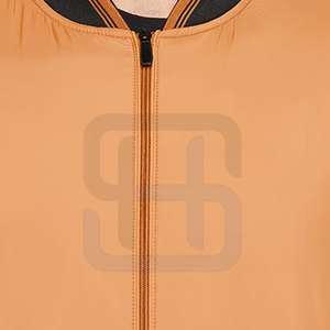 Diseño de logotipo personalizable Chaqueta de bombardero ligera para hombre Cuello alto Estilo callejero Tela de lona para el servicio del OEM del invierno - Product Image 5