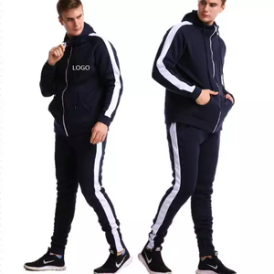 Pantalon de jogging en molleton de coton uni pour homme, style streetwear, avec logo personnalisé et impression 3D en relief, idéal pour l'hiver - Product Image 3