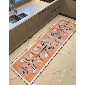 Bird Pattern Turkish <b>Chenille</b> <b>Rug</b>: Non Slip Accent Runner - Product Image 2