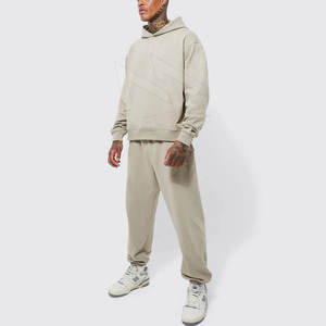 Sudaderas con logotipo personalizado de alta calidad, conjunto de 2 piezas Unisex, sudaderas con capucha para hombre, chándal - Product Image 1