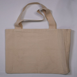 MGI Custom Printed Organic Cotton Canvas <b>Tote</b> <b>Bag</b> Button <b>Zipper</b> Closure Eco-Friendly Fashion Solid Color <b>Bag</b> Promotional - Product Image 2