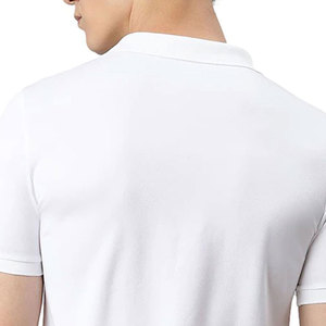 Top vente 100% coton hommes pour polos qualité supérieure séchage rapide respirant tissu tricoté coupe ajustée motif solide - Product Image 5