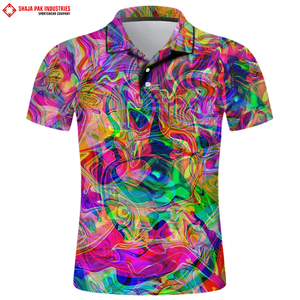 Hommes été décontracté pour chemise solide numérique imprimé Graffiti manches courtes haut en jersey couleurs personnalisées et Logo respirant séchage rapide - Product Image 5