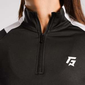 Chaqueta de Tenis Negra Heritage para Primavera con Cuello Alto y Característica Transpirable - Product Image 4