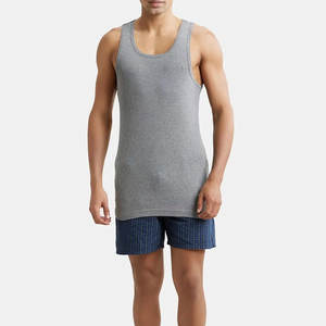 Haute qualité confortable coton col rond débardeur pour hommes lâche sans manches gilet qualité Fitness musculation vêtements de sport - Product Image 4