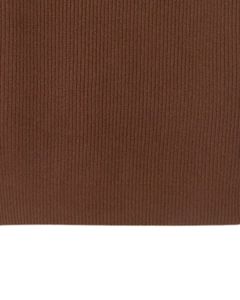 Manufacturer Custom <b>Men</b> Quarter Zip <b>Knit</b> Sweater Chocolate Brown Ribbed Texture High Neck Warm Winter Casual Pullover OEM Custom - Product Image 4