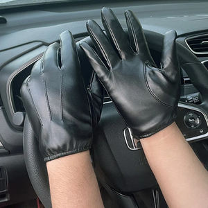 Gants en cuir pour hommes de haute qualité, personnalisables, OEM, écran tactile pour la conduite, style simple, décontracté et quotidien, saison hivernale - Product Image 1
