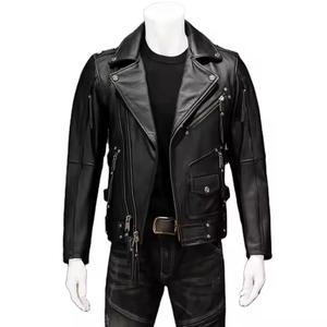 Vestes en cuir de moto au design personnalisé, fermeture éclair, vêtements de sport, grande taille, coupe-vent d'hiver, décontracté, mode, imperméable - Product Image 4