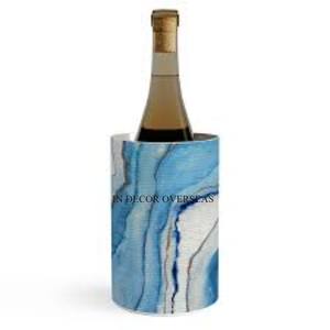 Refroidisseur et refroidisseur de bouteilles de vin et de bière de créateur de texture unique de couleur bleue et blanche d'Inde au prix le plus bas - Product Image 1
