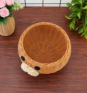Paniers de rangement en osier avec couvercle, faits à la main, en rotin naturel, modernes et multifonctionnels, fabriqués au Vietnam - Product Image 4