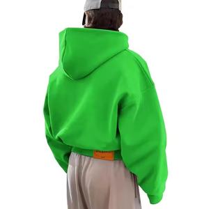 Sweat-shirt à capuche oversize de haute qualité, style streetwear, lourd, coupe ample, 100% coton, double couche, pour homme, 500 g/m², fermeture éclair - Product Image 5