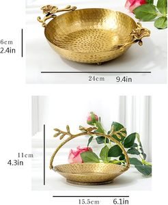 Plateau décoratif en cuivre Plateau artisanal pour mariages et fêtes Grand plateau en cuivre à moindre coût - Product Image 5