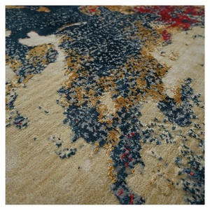 Alfombra de lana 100% personalizada, diseño de estructura de lujo, alfombras de pelo cortado a mano para sala de estar, juego de alfombras y alfombras personalizables - Product Image 2